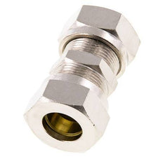 18L Nickel plated Brass Straight Cutting Fitting 65 bar ISO 8434-1