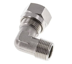 12L & R3/8'' Nickel plated Brass Elbow Cutting Fitting with Male Threads 75 bar ISO 8434-1