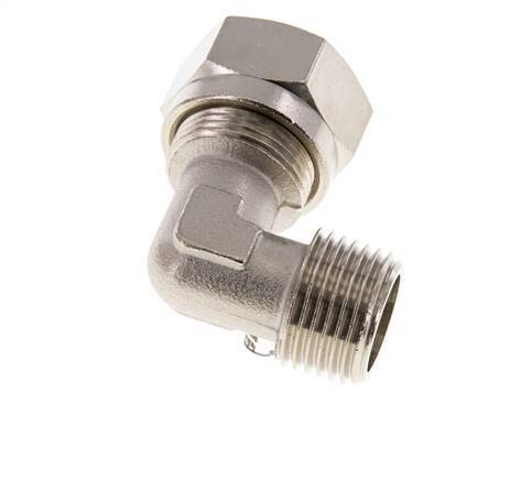 15L & R1/2'' Nickel plated Brass Elbow Cutting Fitting with Male Threads 70 bar ISO 8434-1