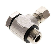 6LL & G1/4'' Nickel plated Brass Swivel Joint Cutting Fitting with Male Threads 100 bar Rotatable ISO 8434-1