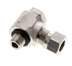 8LL & G1/8'' Nickel plated Brass Swivel Joint Cutting Fitting with Male Threads 100 bar Rotatable ISO 8434-1
