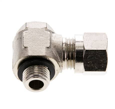 10L & G1/4'' Nickel plated Brass Swivel Joint Cutting Fitting with Male Threads 115 bar Rotatable ISO 8434-1