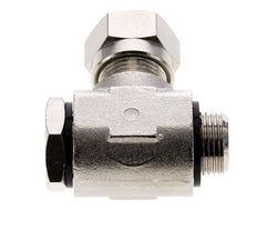 12L & G3/8'' Nickel plated Brass Swivel Joint Cutting Fitting with Male Threads 75 bar Rotatable ISO 8434-1