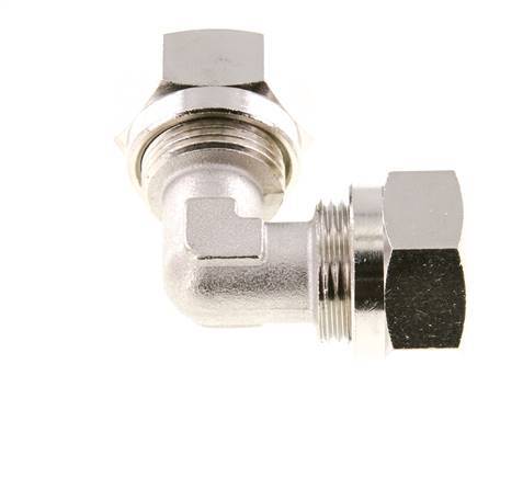 15L Nickel plated Brass Elbow Cutting Fitting 70 bar ISO 8434-1