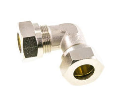 18L Nickel plated Brass Elbow Cutting Fitting 65 bar ISO 8434-1