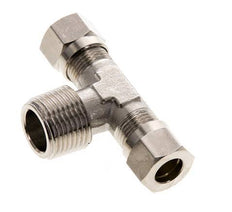 8LL & R3/8'' Nickel plated Brass T-Shape Tee Cutting Fitting with Male Threads 100 bar ISO 8434-1