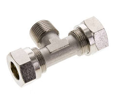 15L & R1/2'' Nickel plated Brass T-Shape Tee Cutting Fitting with Male Threads 70 bar ISO 8434-1