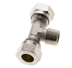 15L & R1/2'' Nickel plated Brass T-Shape Tee Cutting Fitting with Male Threads 70 bar ISO 8434-1