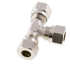 10L Nickel plated Brass T-Shape Tee Cutting Fitting 115 bar ISO 8434-1