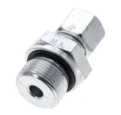 10L & M22x1.5 Zink plated Steel Straight Cutting Fitting with Male Threads 315 bar NBR ISO 8434-1