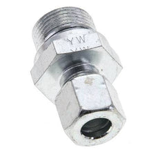 10L & M22x1.5 Zink plated Steel Straight Cutting Fitting with Male Threads 315 bar NBR ISO 8434-1