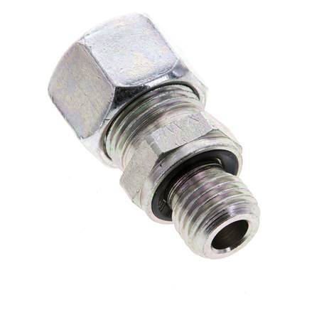12L & M14x1.5 Zink plated Steel Straight Cutting Fitting with Male Threads 315 bar NBR ISO 8434-1