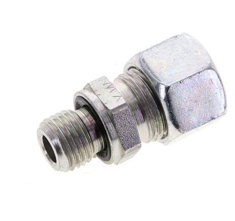 12L & M14x1.5 Zink plated Steel Straight Cutting Fitting with Male Threads 315 bar NBR ISO 8434-1