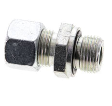 12L & M18x1.5 Zink plated Steel Straight Cutting Fitting with Male Threads 315 bar NBR ISO 8434-1