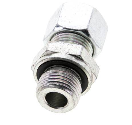 12L & M18x1.5 Zink plated Steel Straight Cutting Fitting with Male Threads 315 bar NBR ISO 8434-1