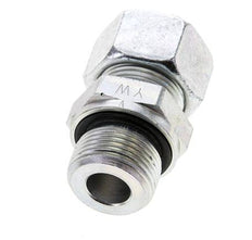 15L & M22x1.5 Zink plated Steel Straight Cutting Fitting with Male Threads 315 bar NBR ISO 8434-1