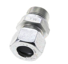 15L & M22x1.5 Zink plated Steel Straight Cutting Fitting with Male Threads 315 bar NBR ISO 8434-1