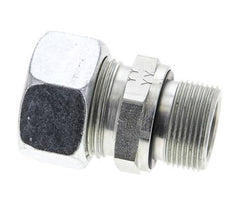 22L & M26x1.5 Zink plated Steel Straight Cutting Fitting with Male Threads 160 bar NBR ISO 8434-1