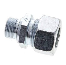 22L & M22x1.5 Zink plated Steel Straight Cutting Fitting with Male Threads 160 bar NBR ISO 8434-1