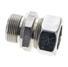 28L & M33x2 Zink plated Steel Straight Cutting Fitting with Male Threads 160 bar NBR ISO 8434-1