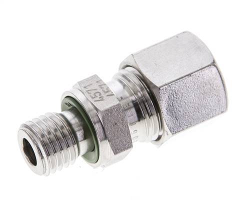 10L & M12x1.5 Stainless Steel Straight Cutting Fitting with Male Threads 315 bar FKM ISO 8434-1