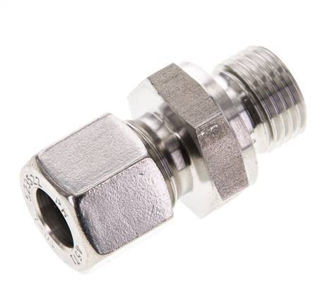 10L & M16x1.5 Stainless Steel Straight Cutting Fitting with Male Threads 315 bar FKM ISO 8434-1