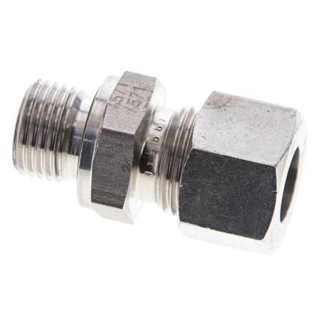 12L & M16x1.5 Stainless Steel Straight Cutting Fitting with Male Threads 315 bar FKM ISO 8434-1