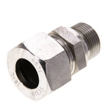 18L & M22x1.5 Stainless Steel Straight Cutting Fitting with Male Threads 315 bar FKM ISO 8434-1