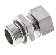 28L & M33x2 Stainless Steel Straight Cutting Fitting with Male Threads 160 bar FKM ISO 8434-1