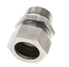 35L & M42x2 Stainless Steel Straight Cutting Fitting with Male Threads 160 bar FKM ISO 8434-1