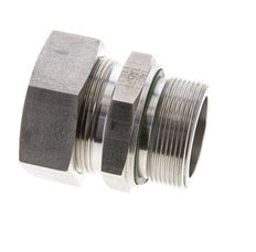 42L & M48x2 Stainless Steel Straight Cutting Fitting with Male Threads 160 bar FKM ISO 8434-1