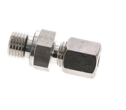 6S & M14x1.5 Stainless Steel Straight Cutting Fitting with Male Threads 630 bar FKM ISO 8434-1