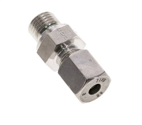 6S & M14x1.5 Stainless Steel Straight Cutting Fitting with Male Threads 630 bar FKM ISO 8434-1