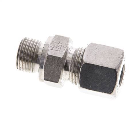 10S & M16x1.5 Stainless Steel Straight Cutting Fitting with Male Threads 630 bar FKM ISO 8434-1