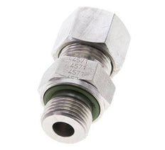 12S & M18x1.5 Stainless Steel Straight Cutting Fitting with Male Threads 630 bar FKM ISO 8434-1