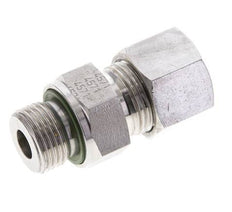 12S & M18x1.5 Stainless Steel Straight Cutting Fitting with Male Threads 630 bar FKM ISO 8434-1