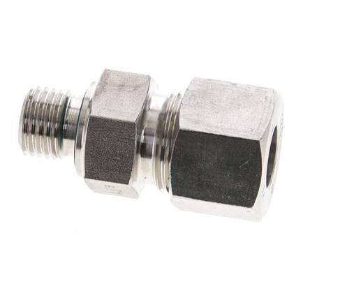 12S & M14x1.5 Stainless Steel Straight Cutting Fitting with Male Threads 630 bar FKM ISO 8434-1