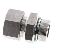 30S & M42x2 Stainless Steel Straight Cutting Fitting with Male Threads 400 bar FKM ISO 8434-1