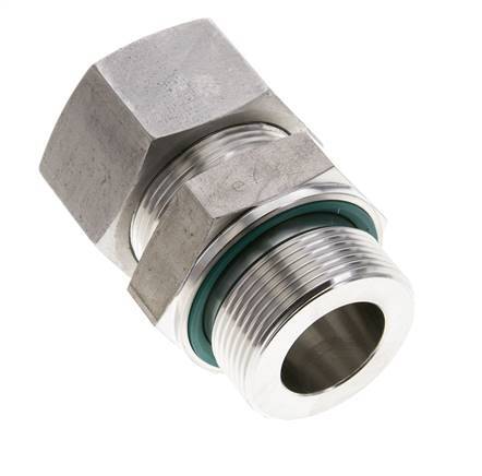 30S & M42x2 Stainless Steel Straight Cutting Fitting with Male Threads 400 bar FKM ISO 8434-1