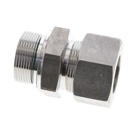 30S & M42x2 Stainless Steel Straight Cutting Fitting with Male Threads 400 bar FKM ISO 8434-1