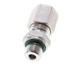 6L & M10x1 Stainless Steel Straight Compression Fitting with Male Threads 315 bar FKM ISO 8434-1