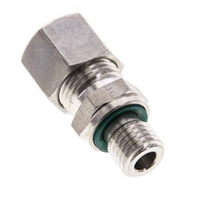 10L & M12x1.5 Stainless Steel Straight Compression Fitting with Male Threads 315 bar FKM ISO 8434-1