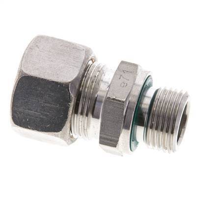 15L & M18x1.5 Stainless Steel Straight Compression Fitting with Male Threads 315 bar FKM ISO 8434-1