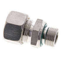 15L & M18x1.5 Stainless Steel Straight Compression Fitting with Male Threads 315 bar FKM ISO 8434-1