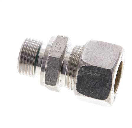 15L & M18x1.5 Stainless Steel Straight Compression Fitting with Male Threads 315 bar FKM ISO 8434-1