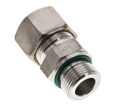 20S & M27x2 Stainless Steel Straight Compression Fitting with Male Threads 250 bar FKM ISO 8434-1