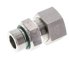 25S & M33x2 Stainless Steel Straight Compression Fitting with Male Threads 250 bar FKM ISO 8434-1