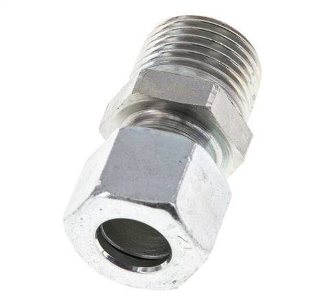 12L & R1/2'' Zink plated Steel Straight Cutting Fitting with Male Threads 315 bar ISO 8434-1