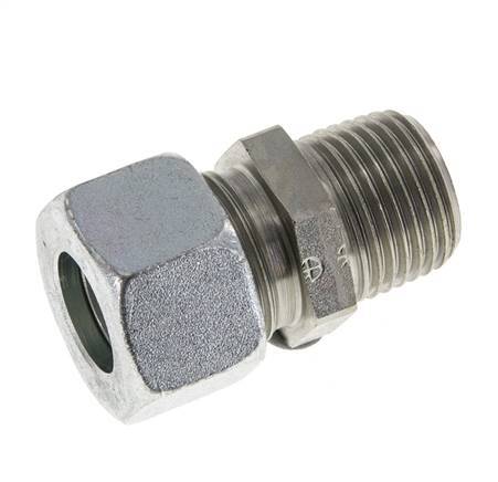 15L & R1/2'' Zink plated Steel Straight Cutting Fitting with Male Threads 315 bar ISO 8434-1