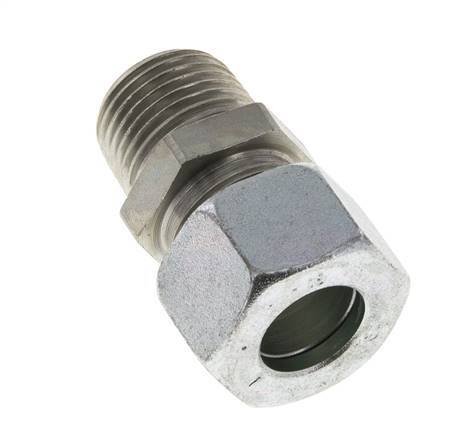 15L & R1/2'' Zink plated Steel Straight Cutting Fitting with Male Threads 315 bar ISO 8434-1